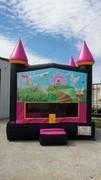 13x13 Hot Pink Castle w/ Fairies 13x13 Hot Pink Castle w/ Fairies
